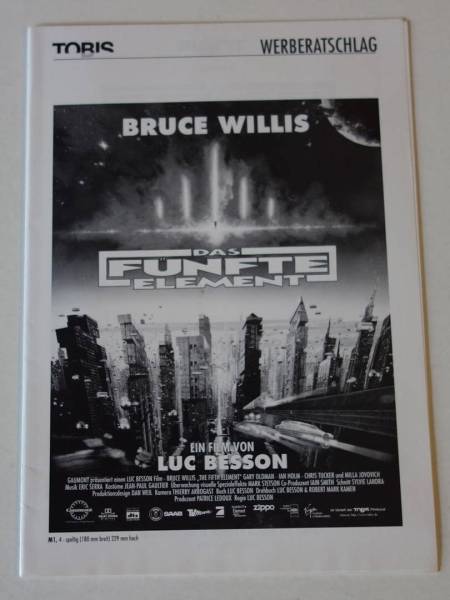 The Fifth Element original release german pressbook